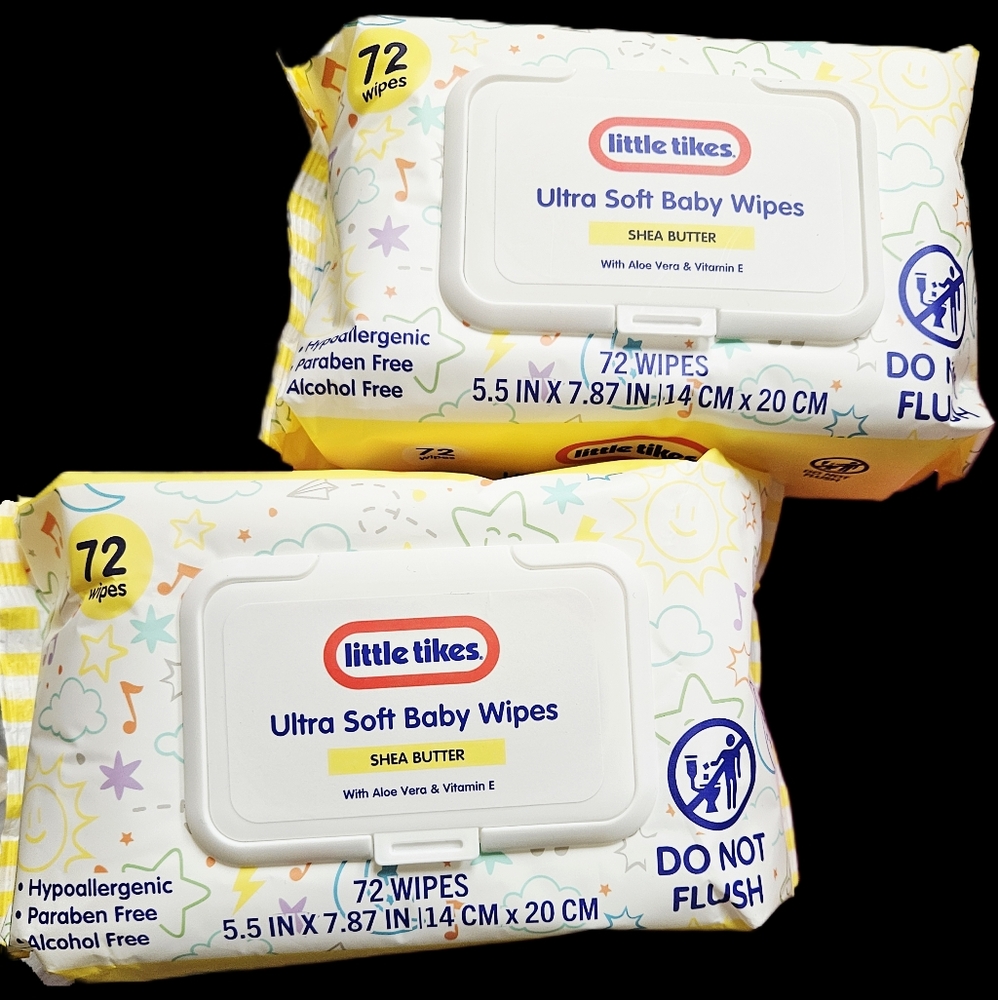 NWT 》3×《 LITTLE TIKES ULTRA SOFT BABY WIPES 72ct PACKS! - Picture 2 of 16